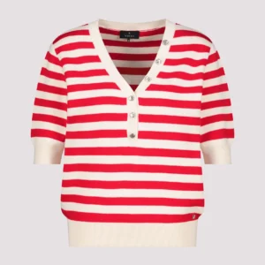 Pruhovaný bavlněný svetr 409958 - Image 5